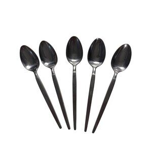 Vintage SRI Astro by Stanley Roberts Japan Stainless Steel Teaspoons Set Of 5
